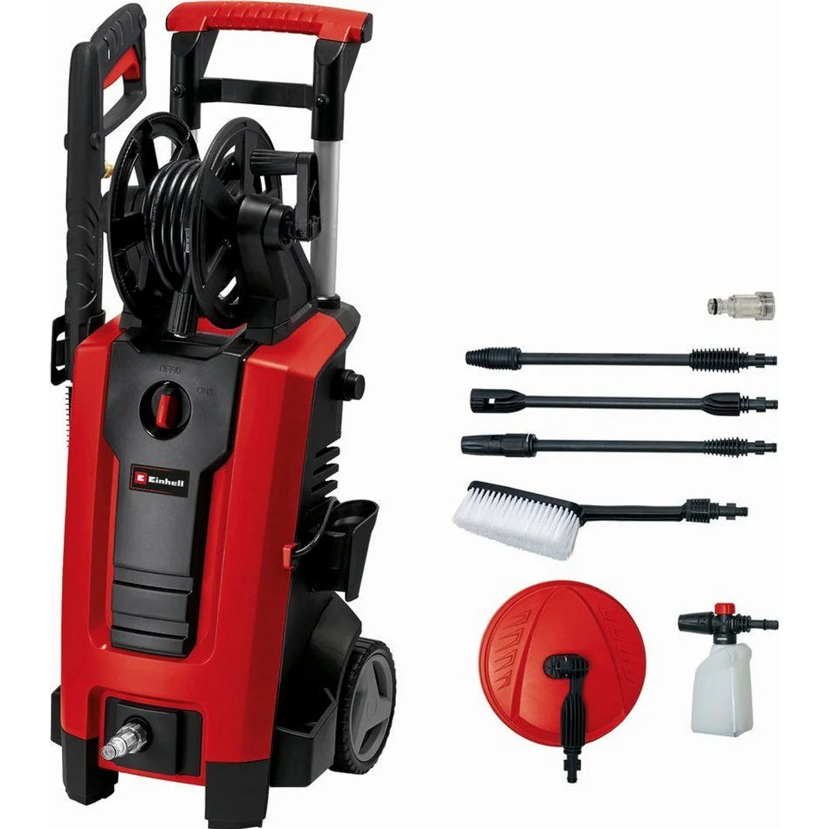 Einhell Hochdruckreiniger TE-HP 140, 140 bar Druck, 1900 W Leistung, 420 l/h Fördermenge