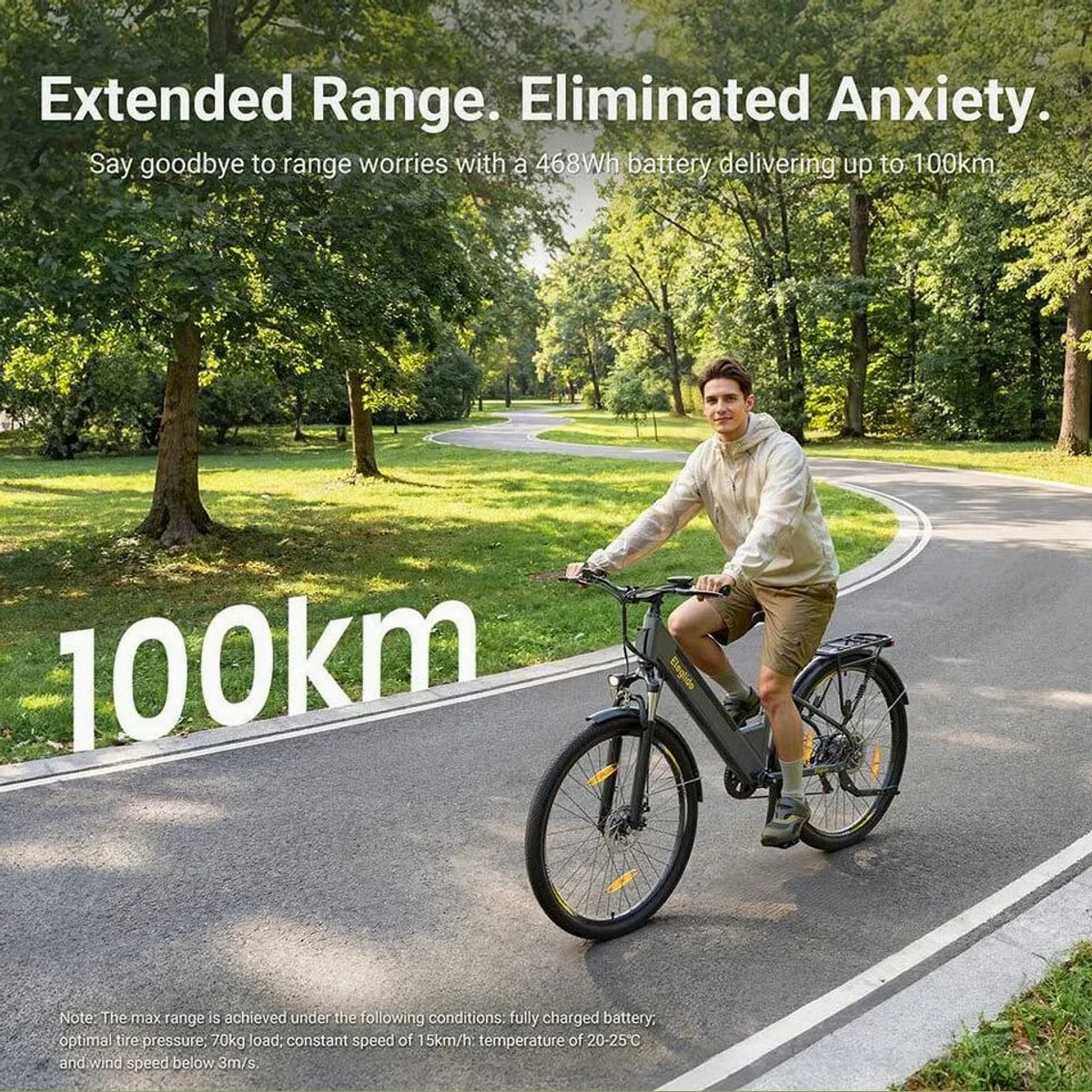 Eleglide E-Bike T1 ST, 100 km Reichweite, 7-Gang Shimano, 250 W Motor 4