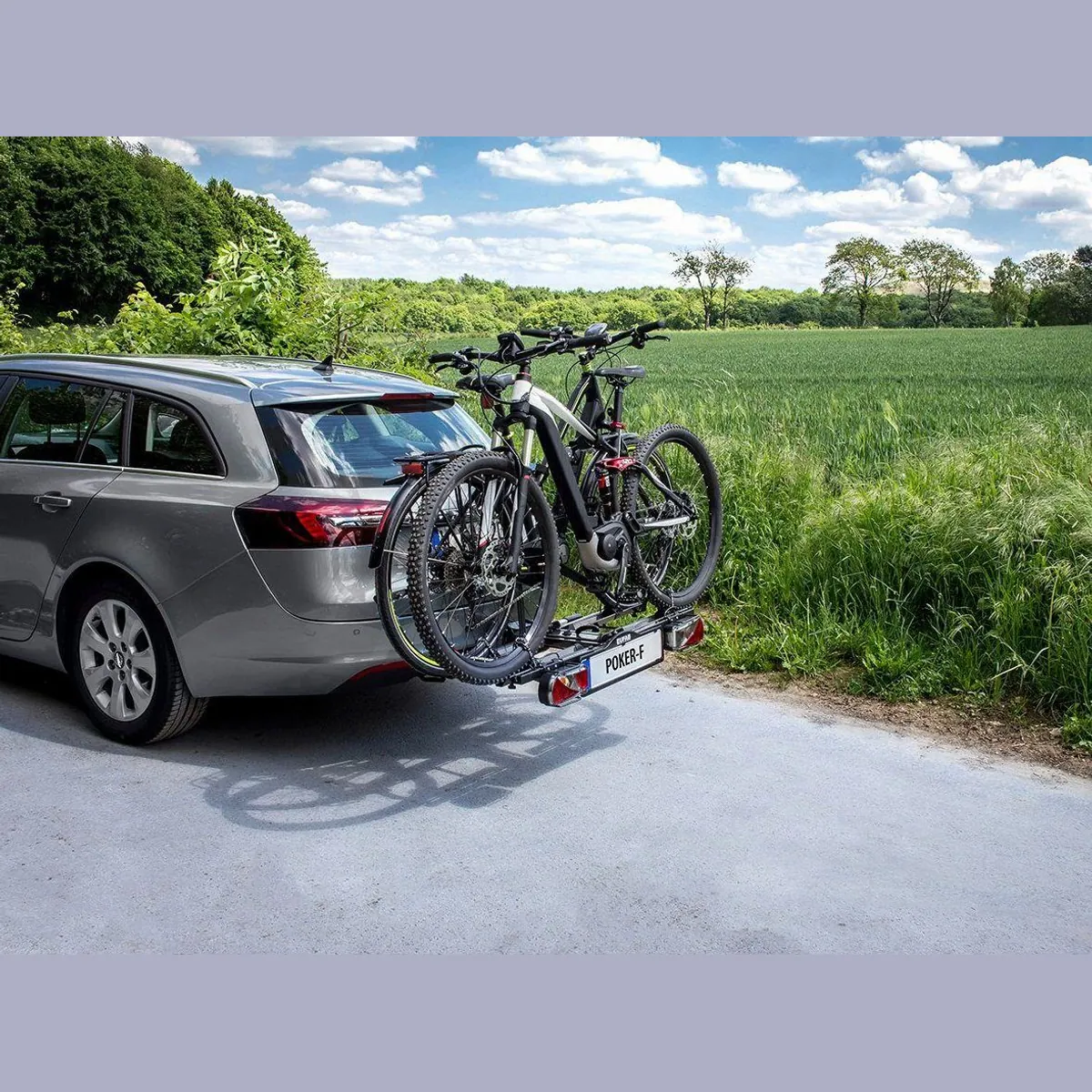 EUFAB Kupplungsfahrradträger POKER-F, für bis zu 2 Fahrräder, stabil und sicher 2