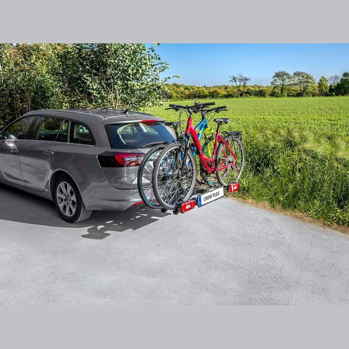 EUFAB CROW PLUS Kupplungsfahrradträger, max. 2 Fahrräder, abschließbar 3