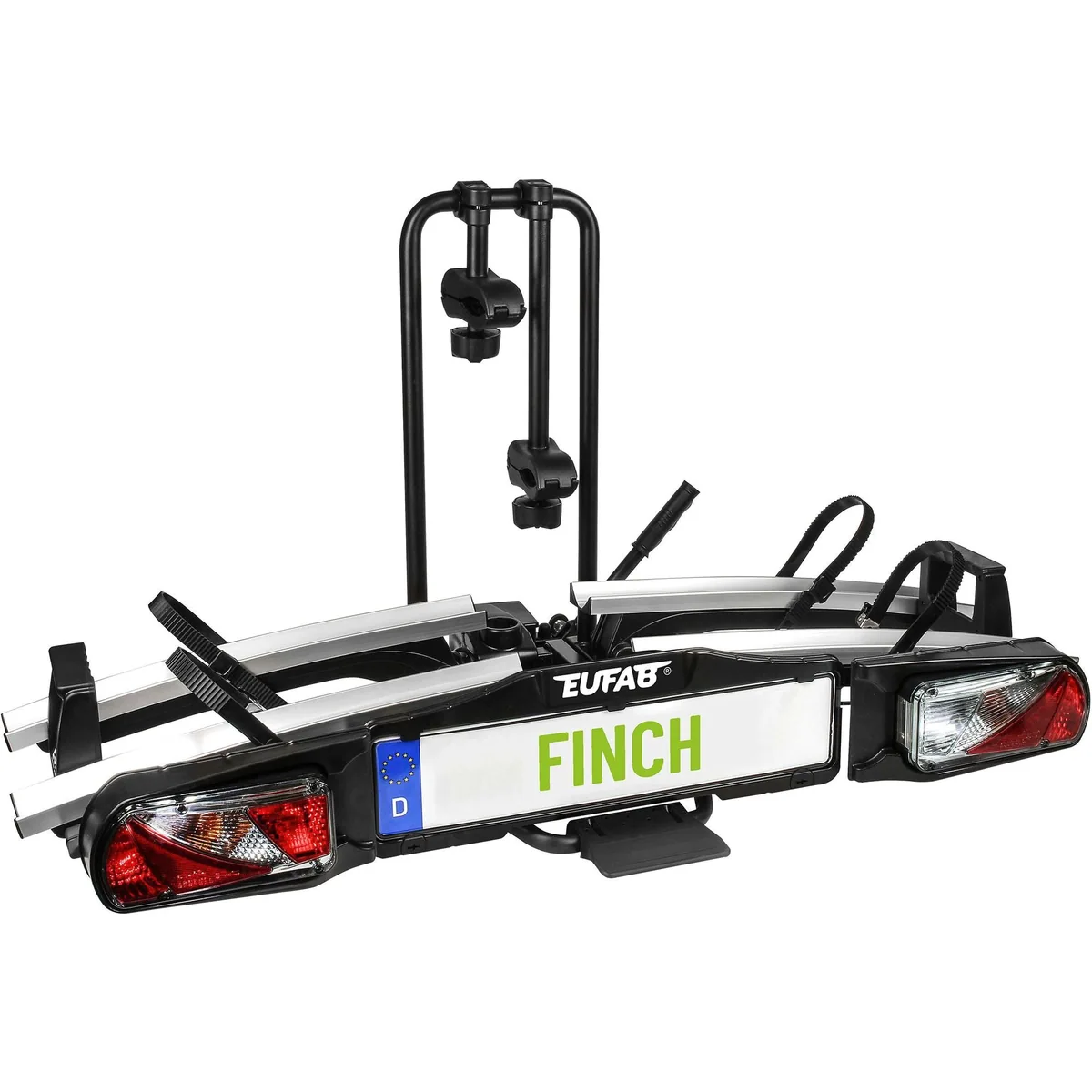 EUFAB FINCH Kupplungsfahrradträger, für 2 Fahrräder, schneller Aufbau