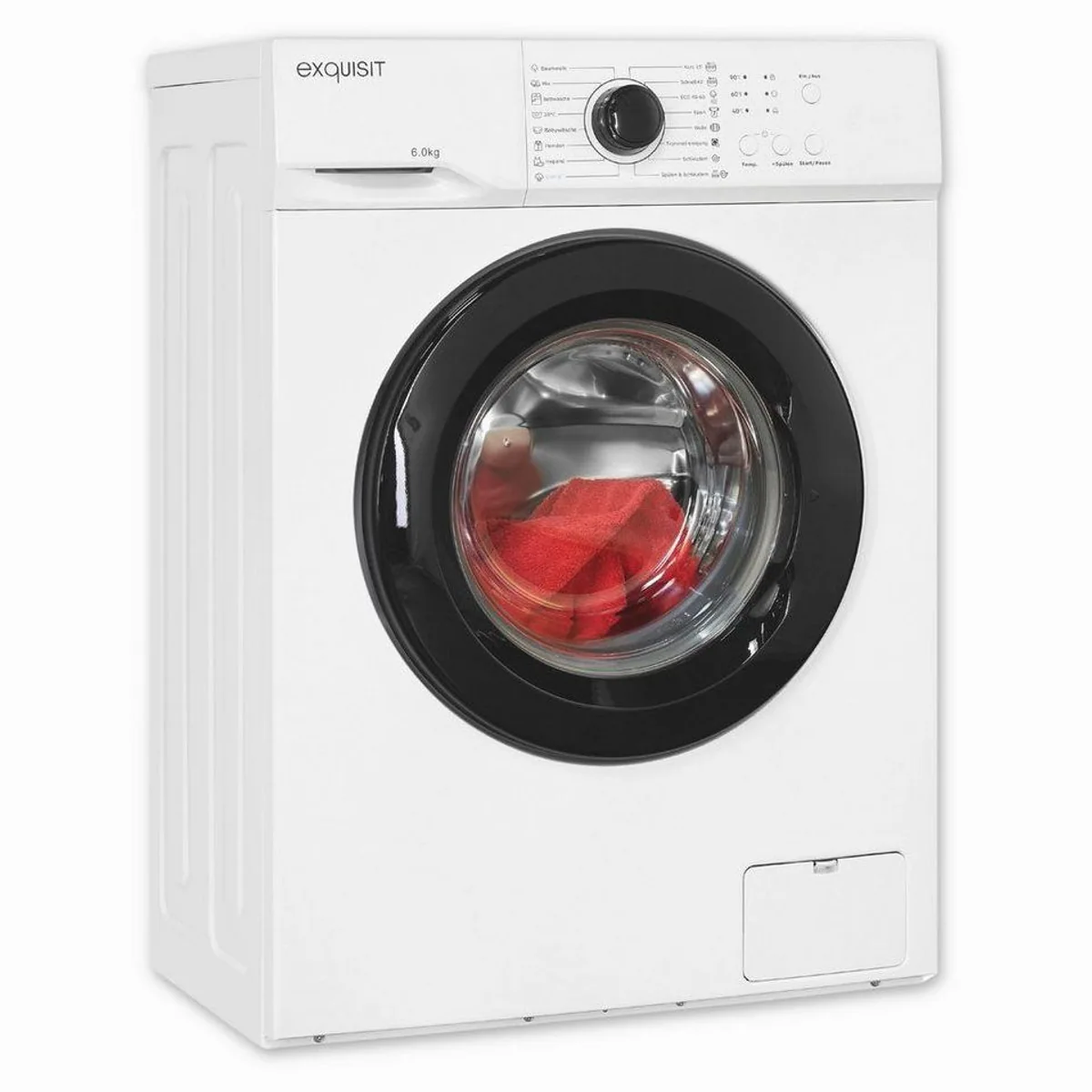 exquisit Waschmaschine WA6110-021A, 6 kg, 16 Programme, Restlaufzeitanzeige