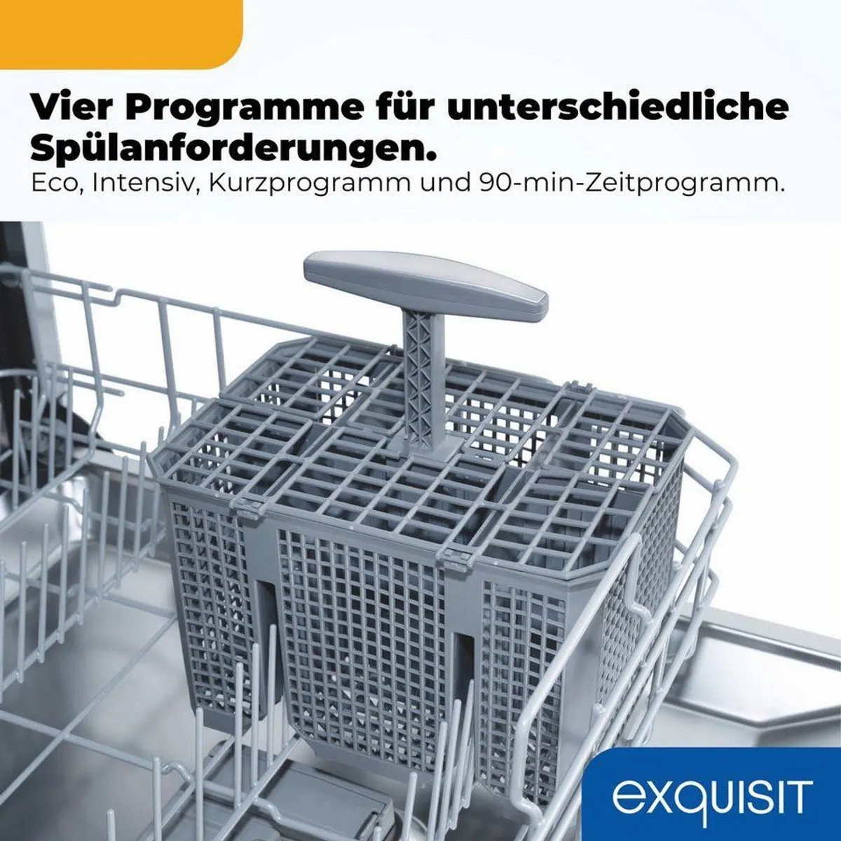 exquisit GSP9114-451D, 14 Maßgedecke, flüsterleise 49 dB, 11,9 l Wasserverbrauch 4