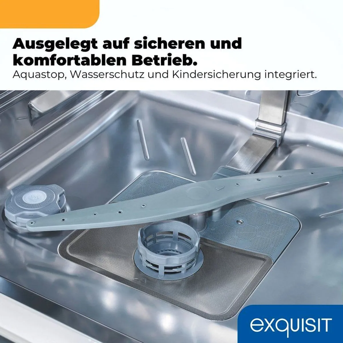 exquisit GSP9114-451D, 14 Maßgedecke, flüsterleise 49 dB, 11,9 l Wasserverbrauch 5