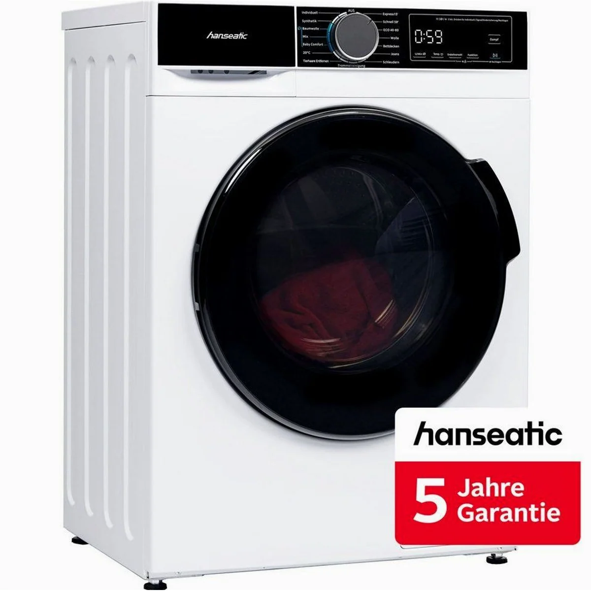 Hanseatic Waschmaschine HWMA714A, 7 kg Fassungsvermögen, 1400 U/min