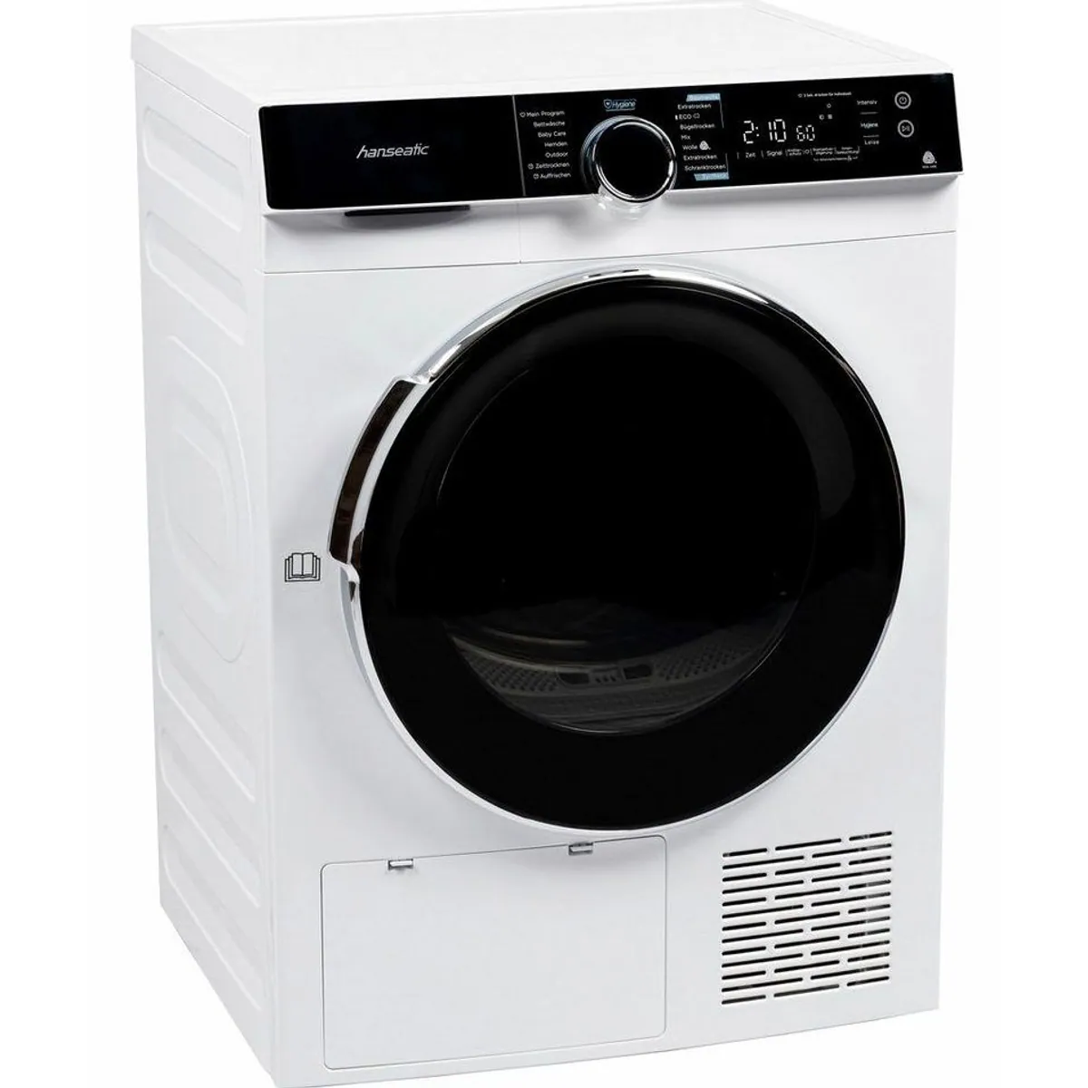 Hanseatic Wärmepumpentrockner HWTK8A3GT, energieeffizient, 8 kg Fassungsvermögen, Knitterschutz 2