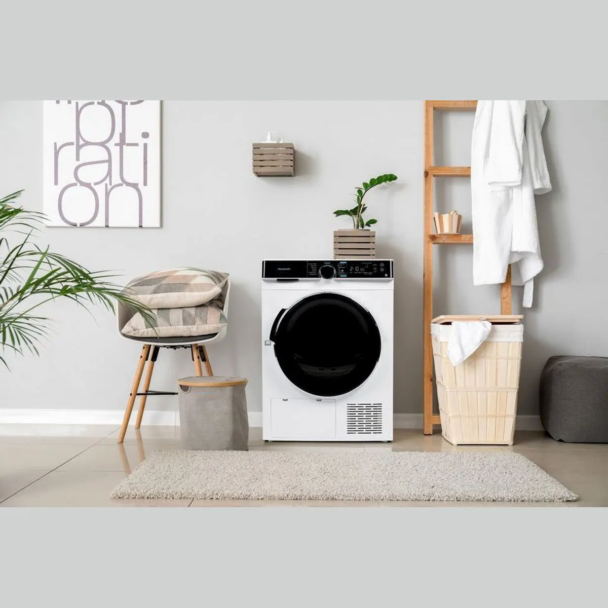 Hanseatic Wärmepumpentrockner HWTK8A3GT, energieeffizient, 8 kg Fassungsvermögen, Knitterschutz 4
