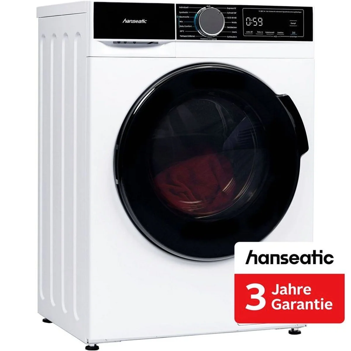 Hanseatic Waschmaschine HWMA714B, 7 kg Fassungsvermögen, 1400 U/min