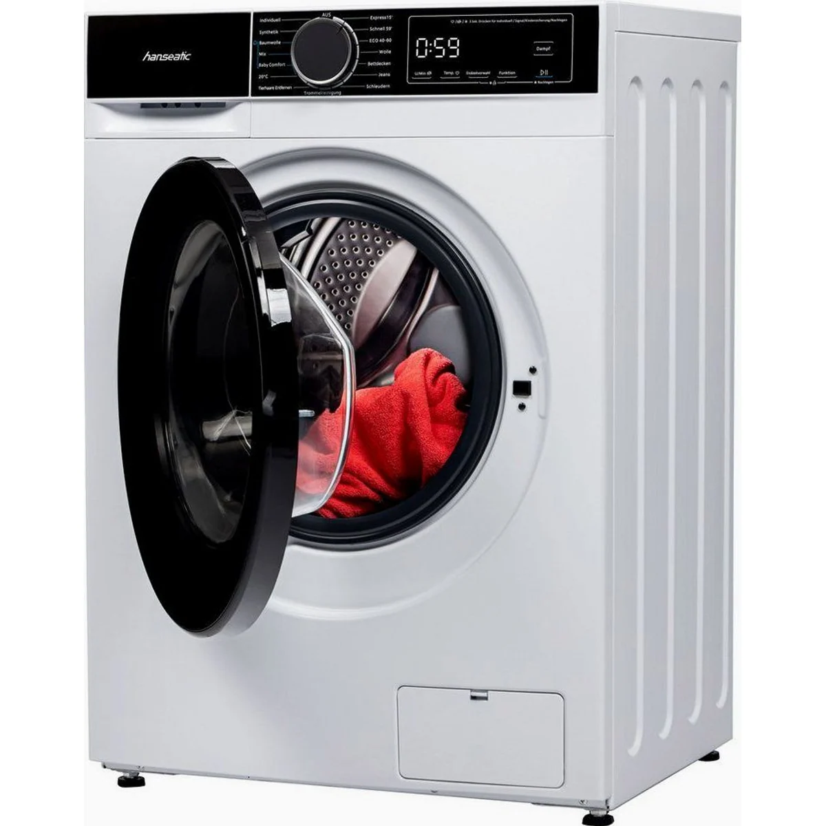 Hanseatic Waschmaschine HWMA814B, 8 kg Fassungsvermögen, 1400 U/min 3