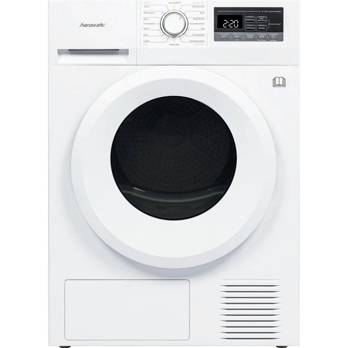 Hanseatic Wärmepumpentrockner HWT8EGT, energieeffizient, benutzerfreundlich, langlebig 3