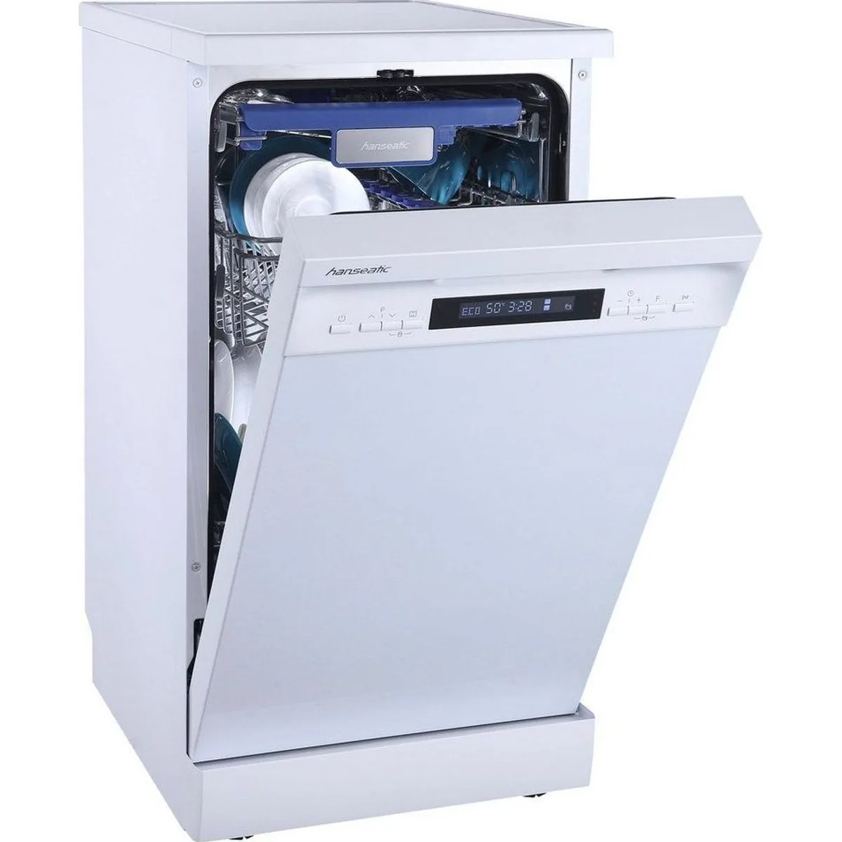 Hanseatic Standgeschirrspüler HG4585C107636RW, 10 Maßgedecke, energieeffizient, kompakt 2