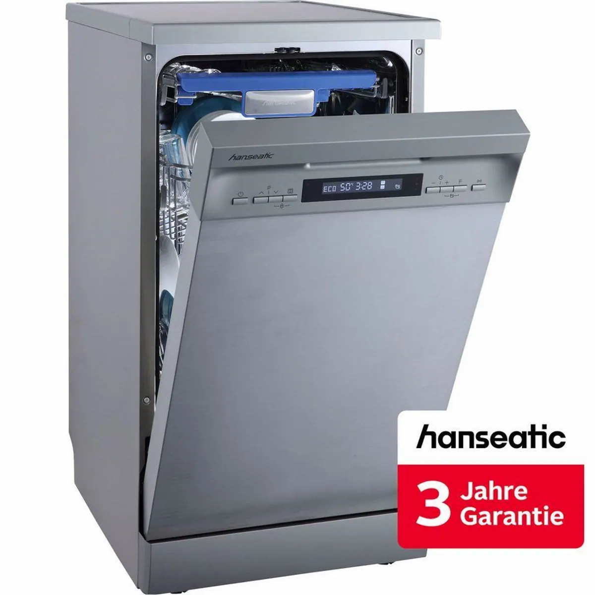 Hanseatic Standgeschirrspüler HG4585C107636RI, 10 Maßgedecke, Energieeffizienzklasse C
