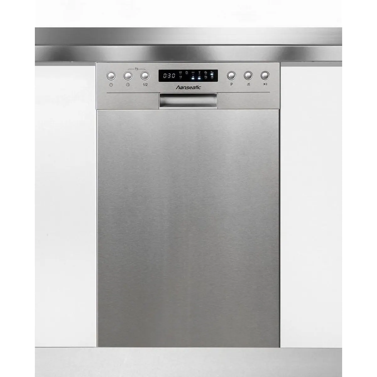 Hanseatic Unterbaugeschirrspüler HGU4582D97710DI, 10 Maßgedecke, Automatik- und Intensivprogramm 5