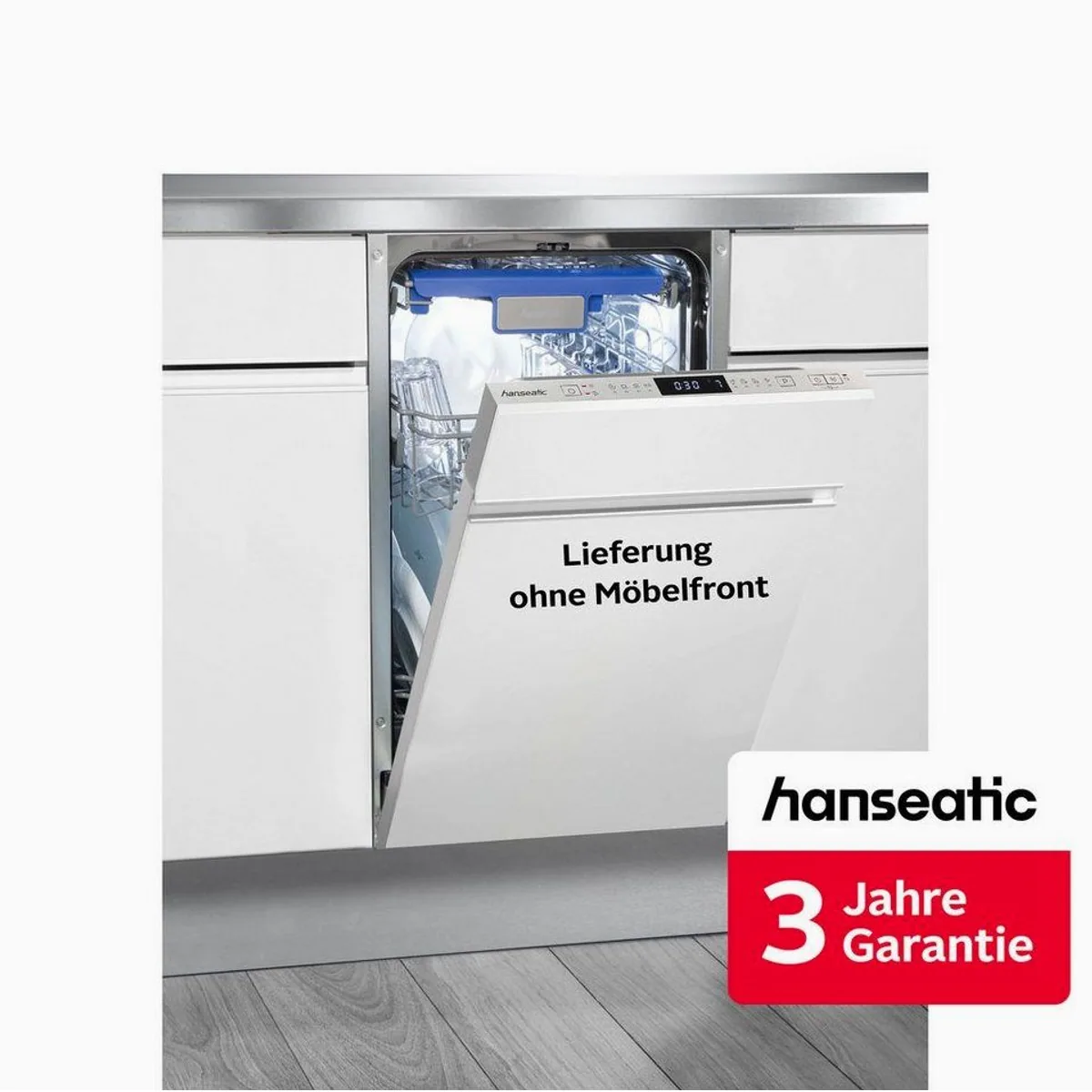 Hanseatic Geschirrspüler HGVI4582D, 10 Maßgedecke, vollintegrierbar und energieeffizient