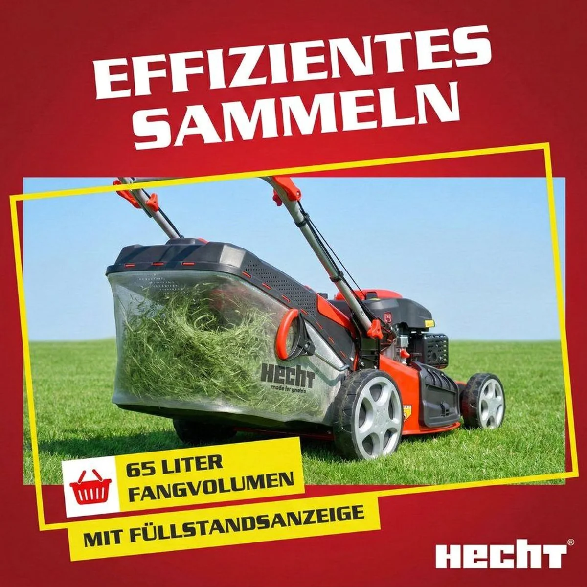 Hecht Benzinrasenmäher 551 SXE, 5-in-1 Funktion, Elektrostart, 51 cm Schnittbreite 3