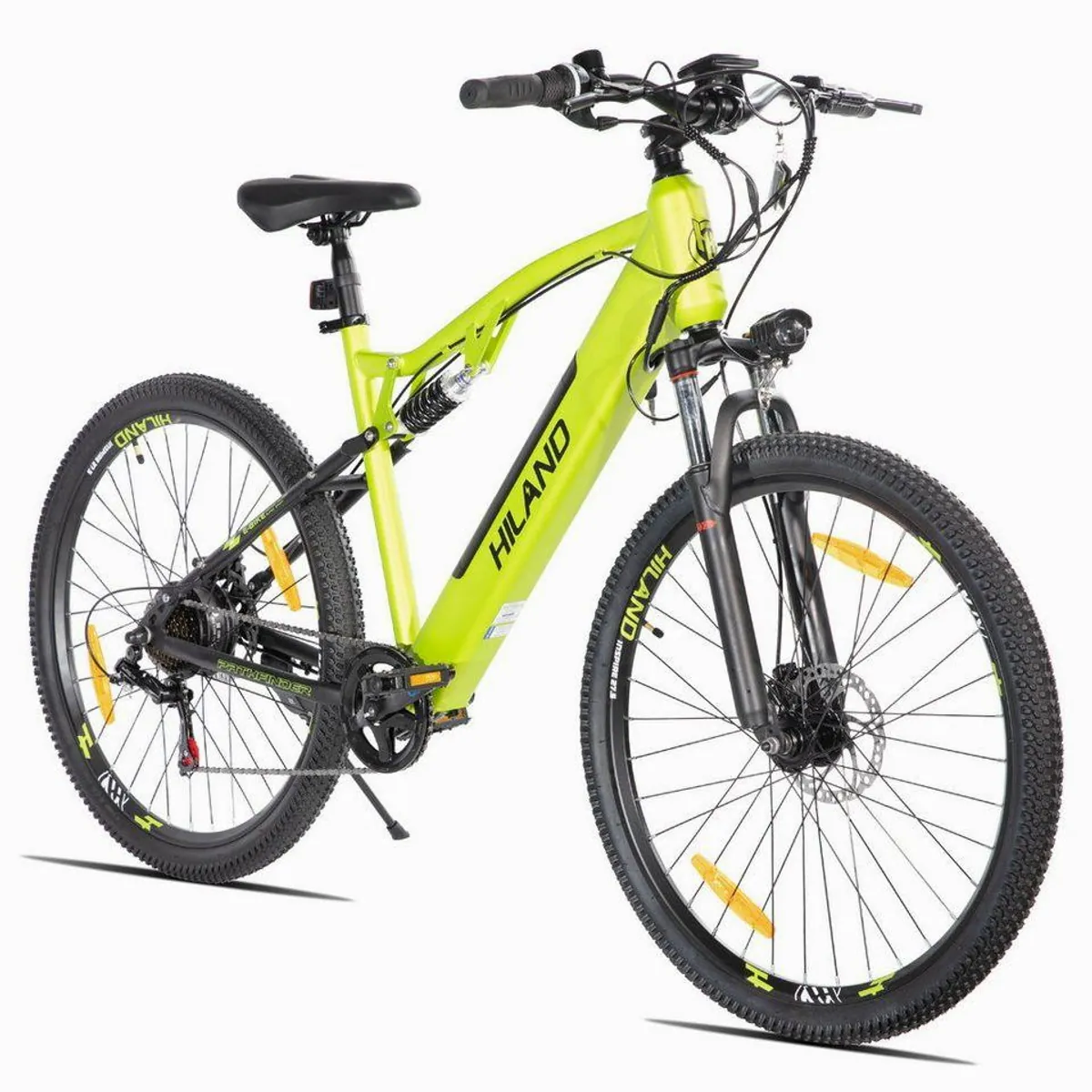 HILAND E-Bike Spokane, Vollfederung, 350W Motor, 27,5 Zoll