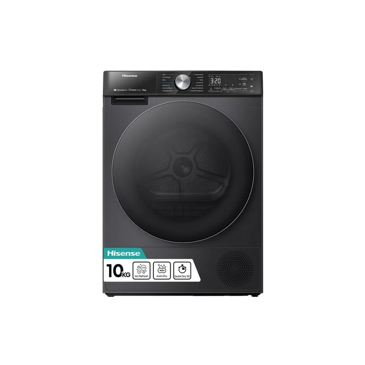 Hisense Wärmepumpentrockner DH5S102BB, Energieeffizienzklasse C, 10 kg Fassungsvermögen, AutoDry-Funktion 2