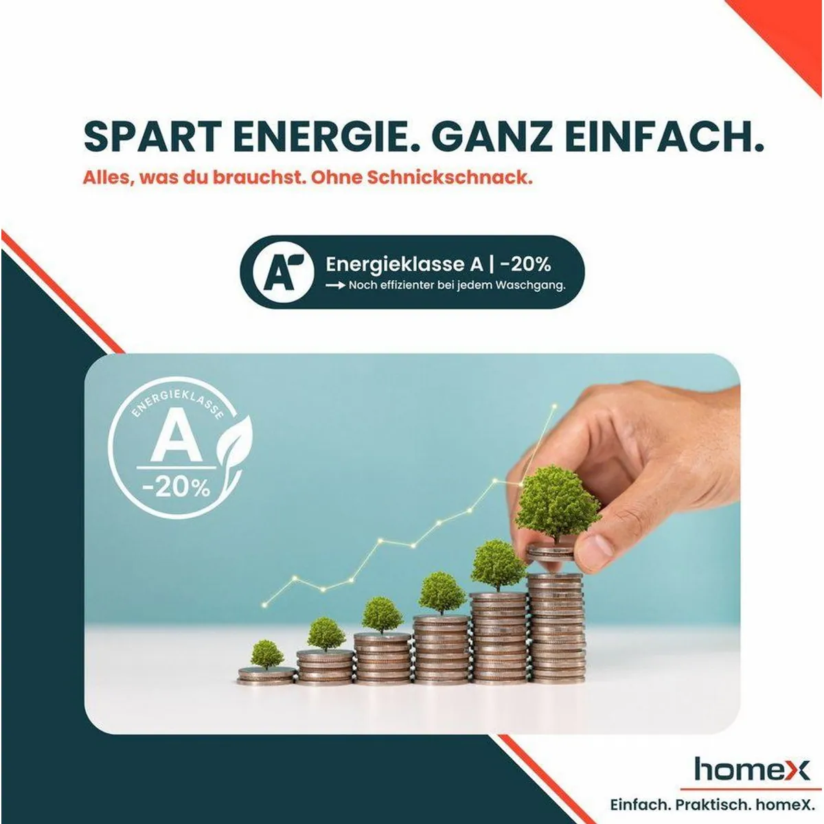 homeX Waschmaschine WF814H1A-W, 8 kg, 1400 U/min, Dampffunktion, AquaStop, Inverter Motor 5