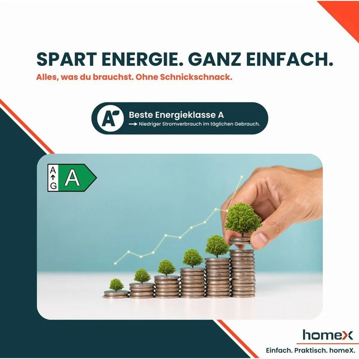 homeX DWFI601442A Geschirrspüler, 14 Maßgedecke, 8 Programme, 42 dB 4