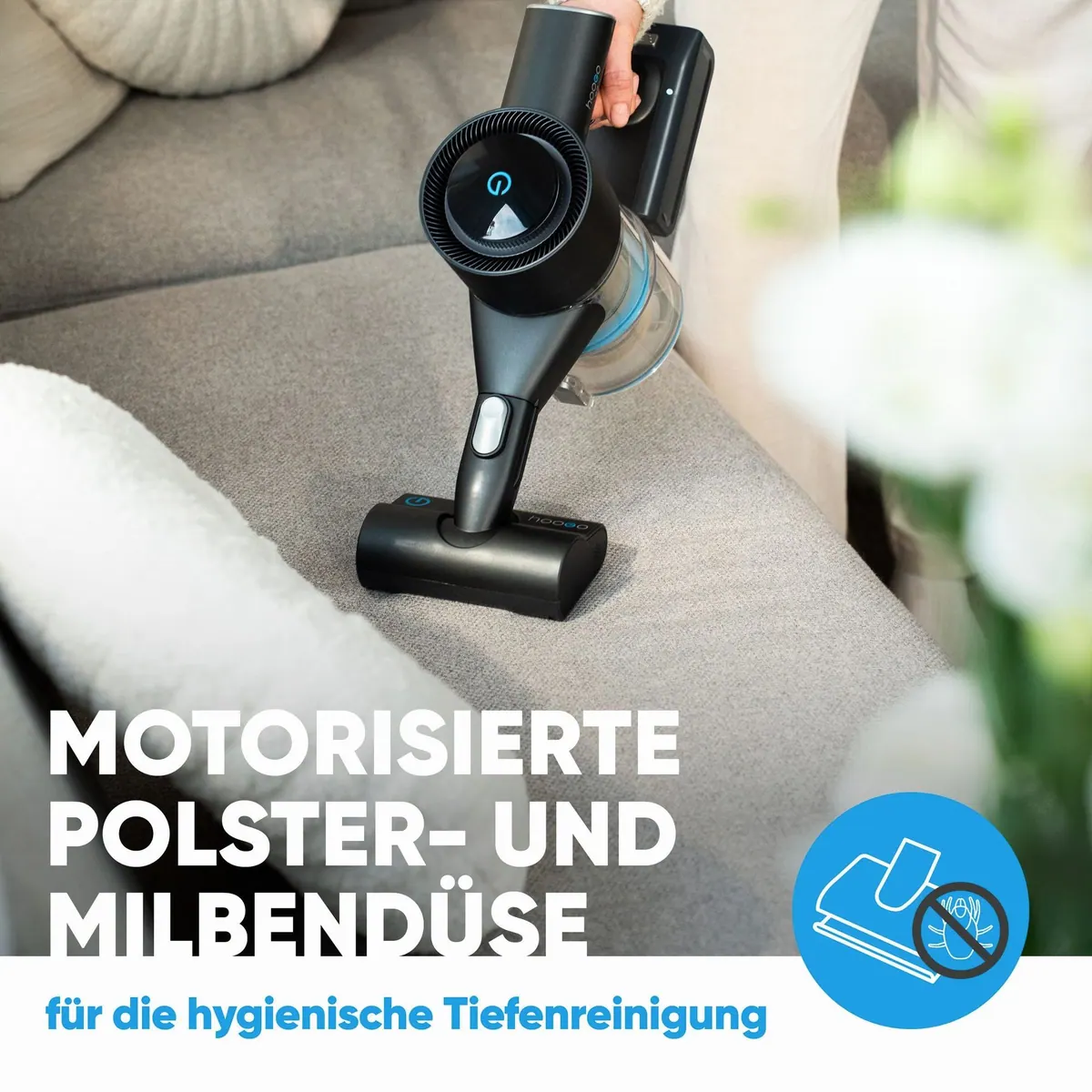 hoogo Akku-Hand- und Stielstaubsauger SC701, 450 W, beutellos, 60 min Laufzeit 5