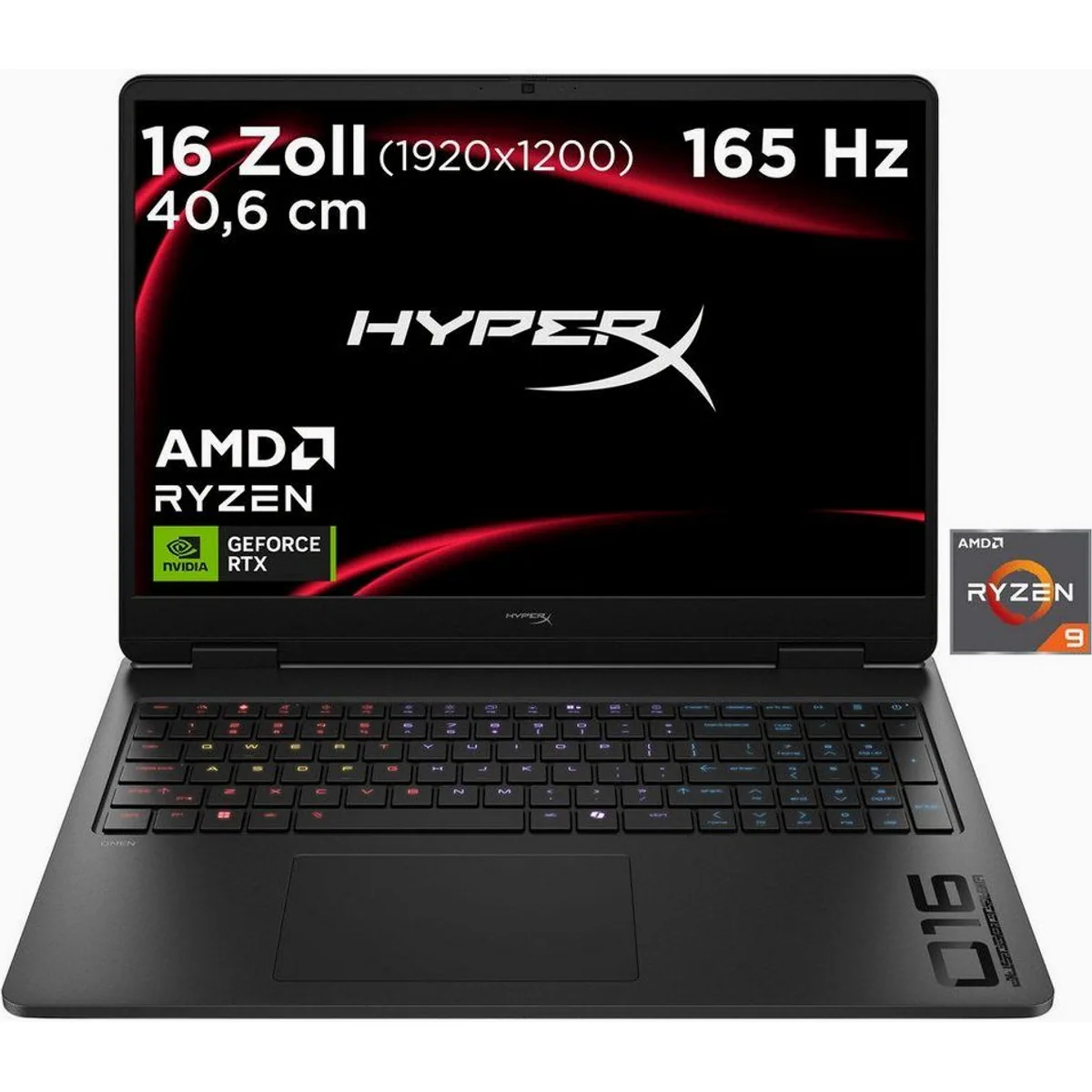 HP HyperX OMEN 16-ap1293ng, leistungsstarkes Gaming-Notebook mit 16 Zoll Display