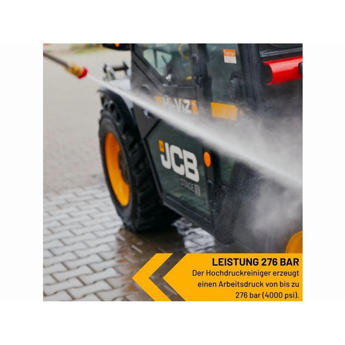 JCB PW15040PP24 Hochdruckreiniger, 276 bar, 15 l/min, 5 Düsen 4