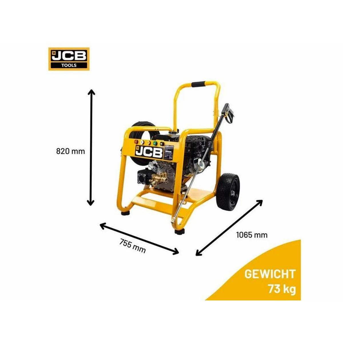 JCB PW15040PP24 Hochdruckreiniger, 276 bar, 15 l/min, 5 Düsen 5