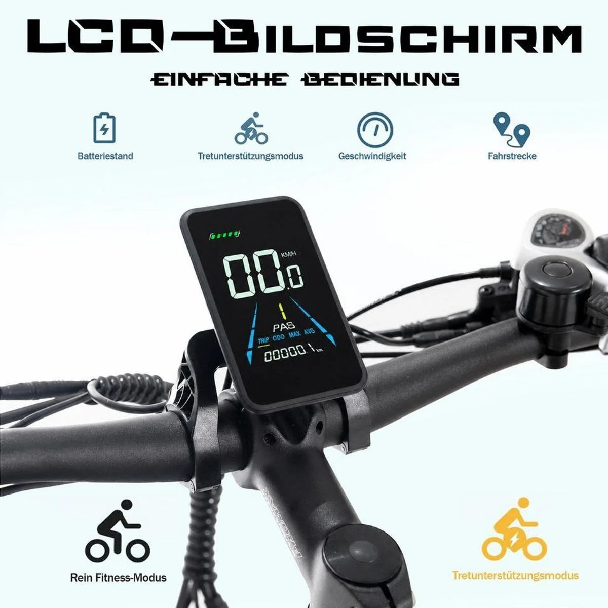 JOBOBIKE Robin Pro E-Bike, 180 km Reichweite, 80 Nm Heckmotor, Hydraulikbremsen 3
