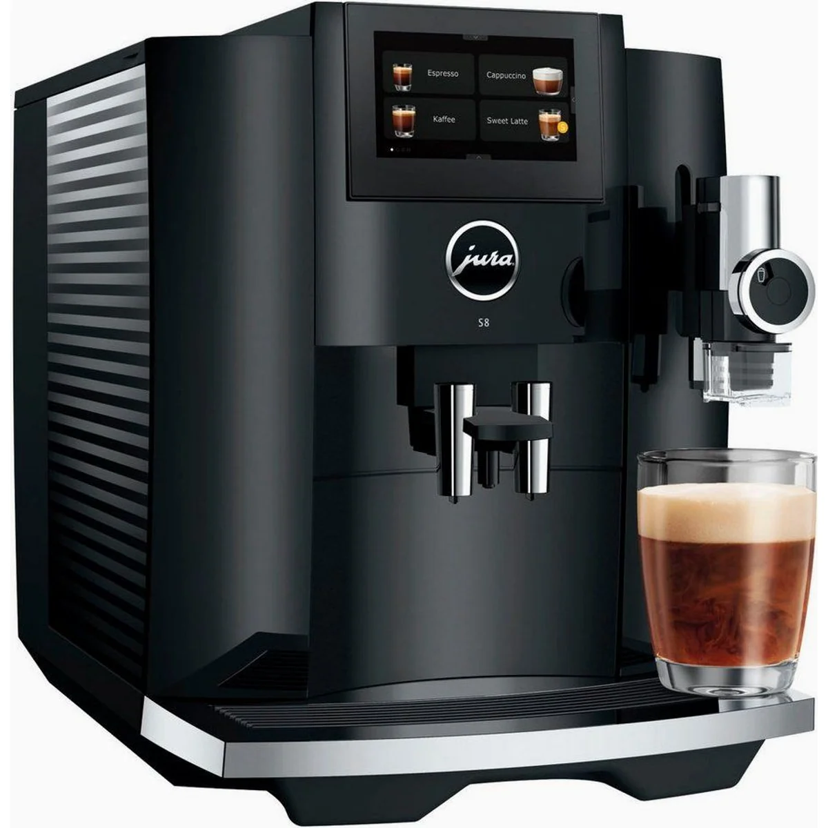 JURA S8 Kaffeevollautomat, edles Design, 27 Spezialitäten, Touch-Bedienung 2