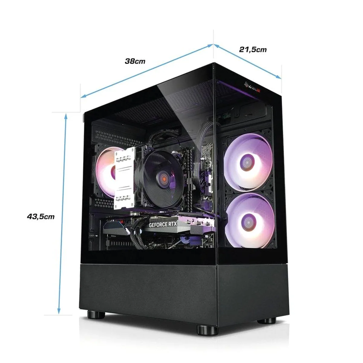 Kiebel Invader XS V Gaming-PC, AMD Ryzen 7, RTX 5060 Ti, 32 GB RAM 4