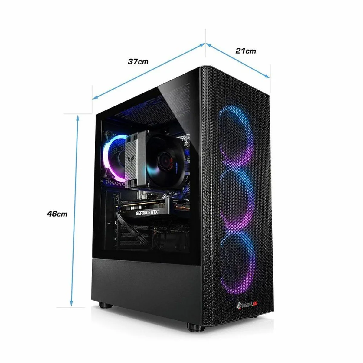 Kiebel Raptor 12 Gaming-PC, Intel Core i9, RTX 5060 Ti, 32 GB RAM 4