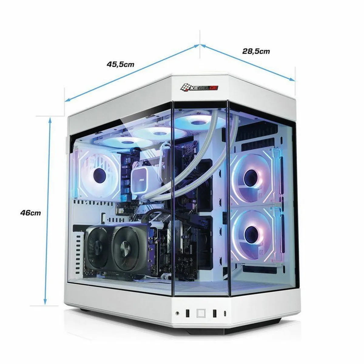 Kiebel Poseidon VII Gaming-PC, AMD Ryzen 7 7800X3D, RTX 5060, 32 GB RAM 4