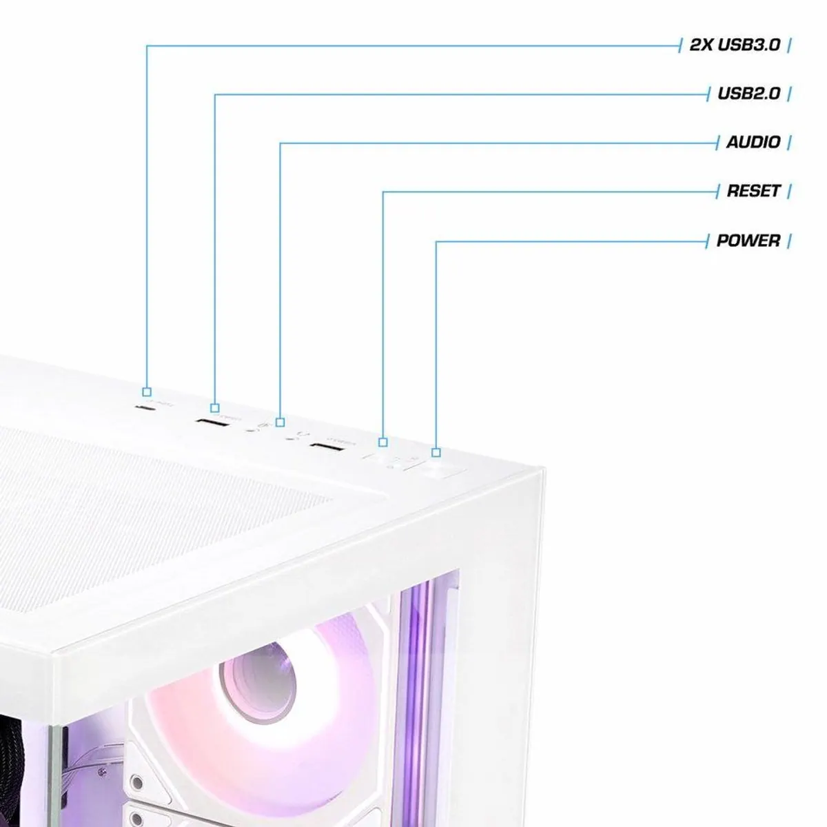 Kiebel Panorama Polar V Gaming-PC, AMD Ryzen 5, 32 GB RAM, 1000 GB SSD 2
