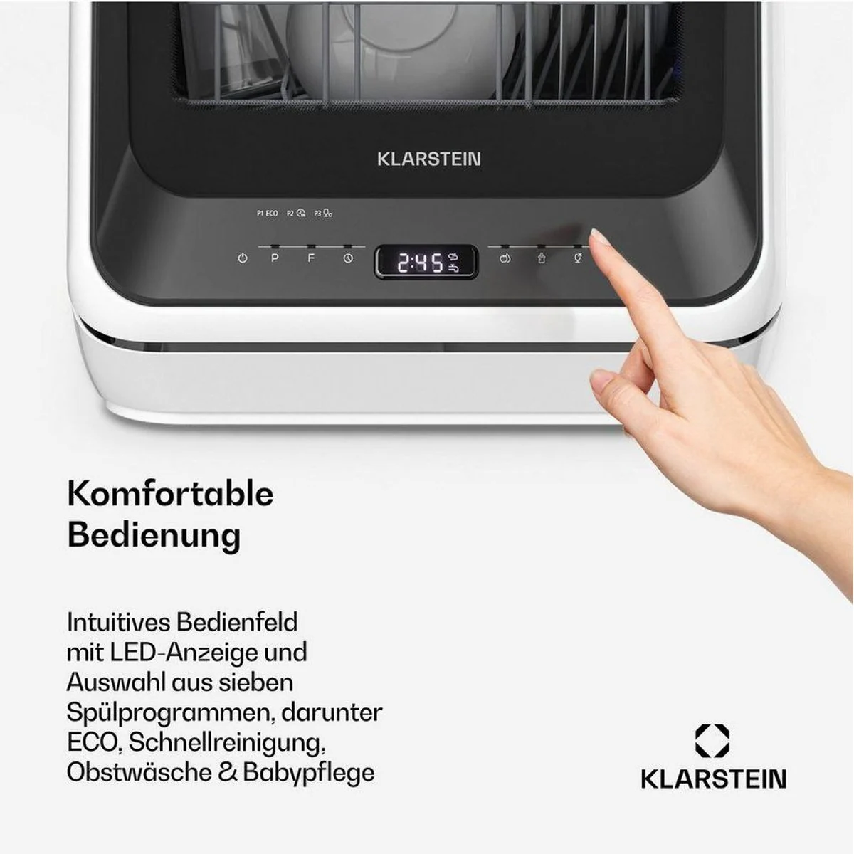 Klarstein Amazonia Mini, kompakt, 7 Programme, leise 58 dB 3