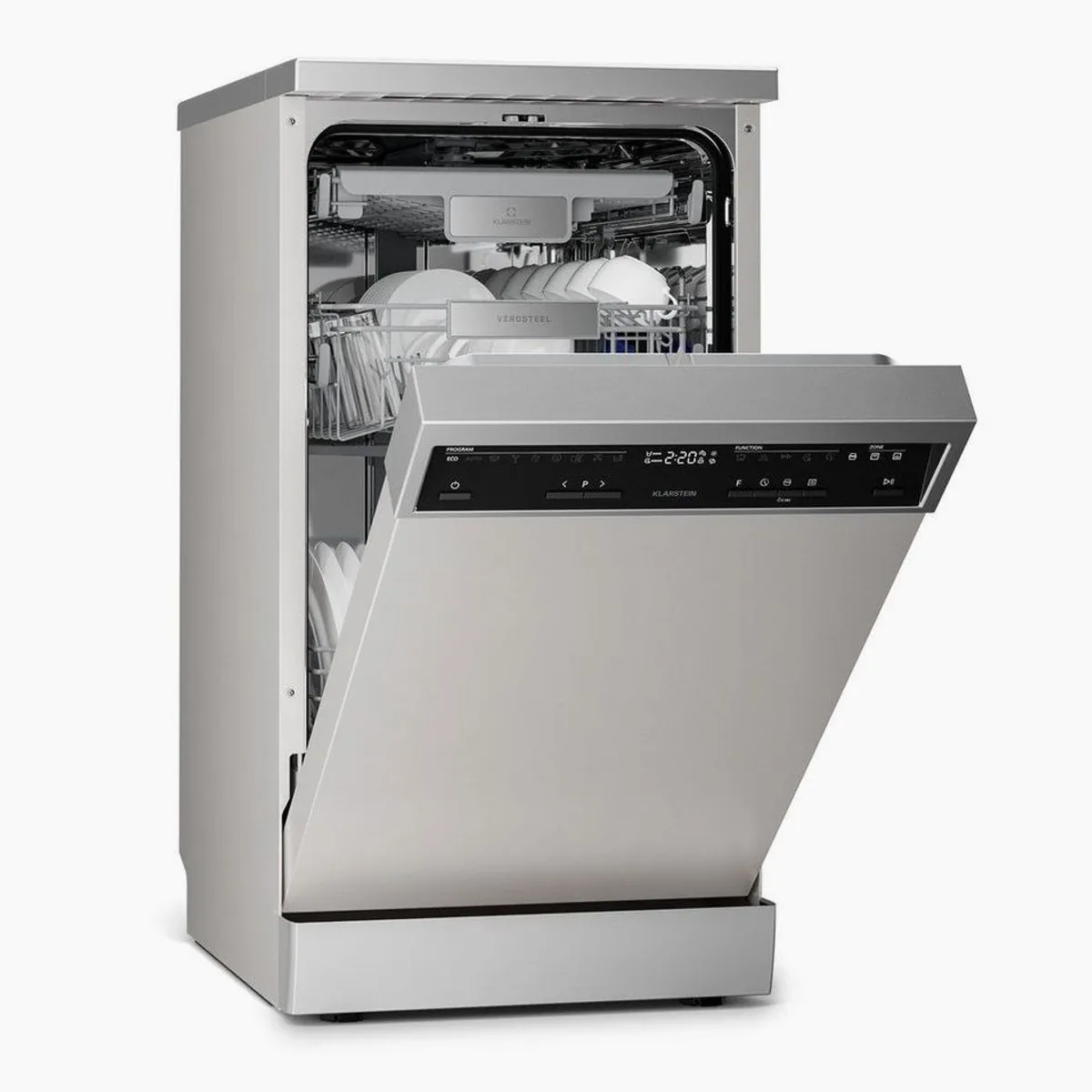 Klarstein VeroSteel Geschirrspüler, 9 l, 9 Programme, leise 42 dB 2