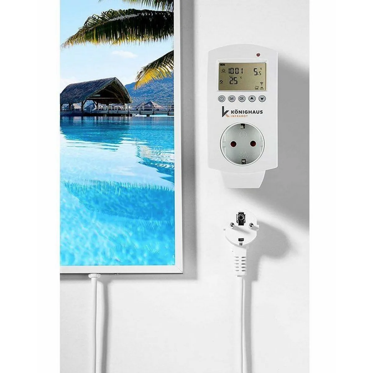 Könighaus Infrarotheizung Panorama 1200W, Ultra HD Druck, effiziente Strahlungswärme 3