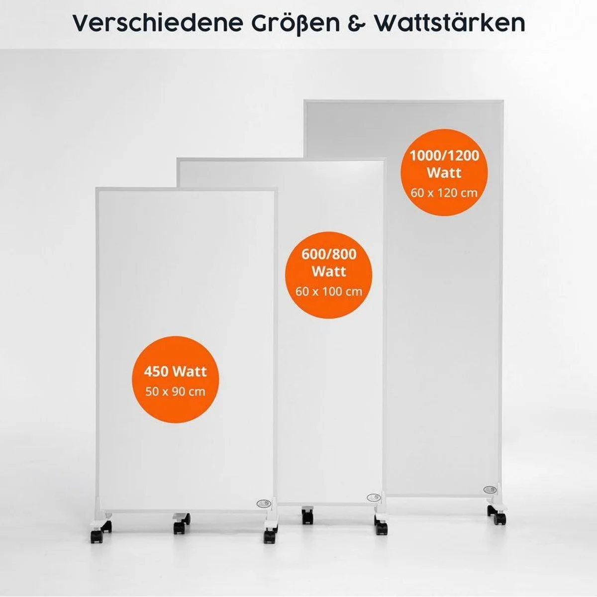 Könighaus Infrarotheizung, mobile Standheizung 600W, LED Thermostat, Made in Germany 2