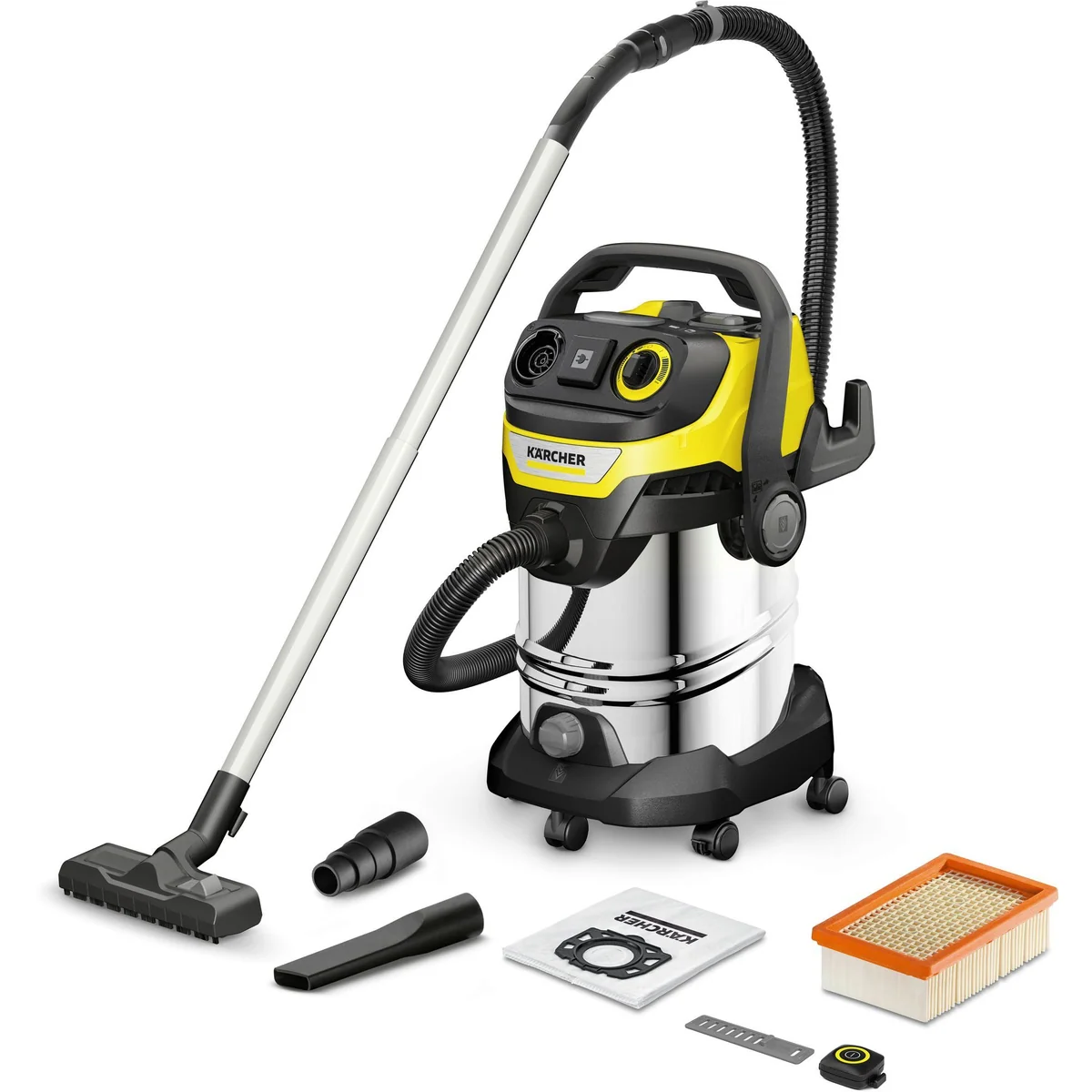 KÄRCHER WD 7 Control P S 30/6/35/T, beutellos, 1400 W, mit Bluetooth-Fernbedienung