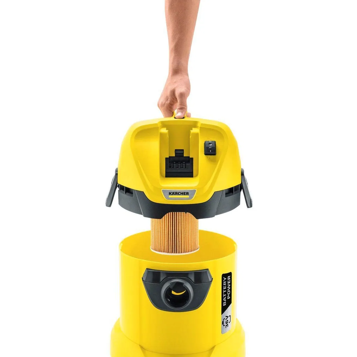 KÄRCHER WD 3 Battery Set, leistungsstarker Akkusauger mit 17 l Behälter 3