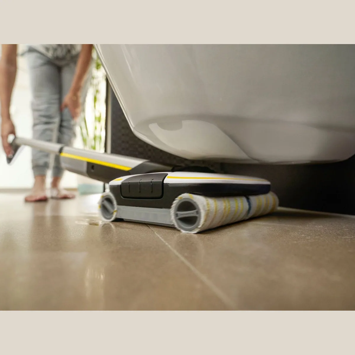 KÄRCHER Hartbodenreiniger FC 7 CORDLESS, kabellos, 4 rotierende Mikrofaserwalzen, Boost-Funktion 5