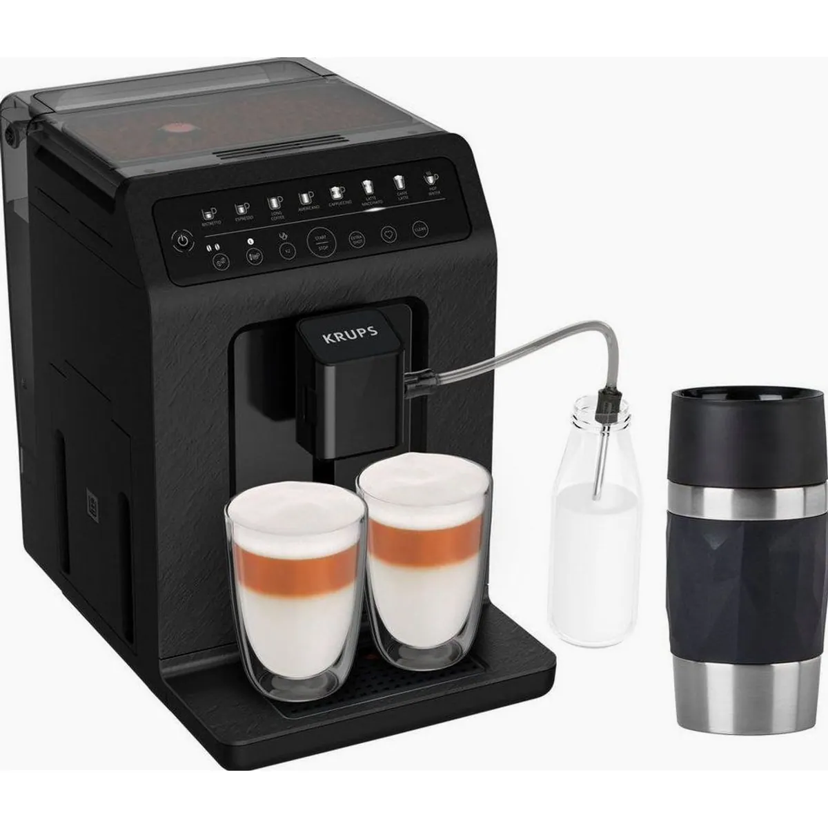 Krups EA897B Evidence ECOdesign, 62% recycelter Kunststoff, One-Touch-Cappuccino, 8 Kaffee-Programme