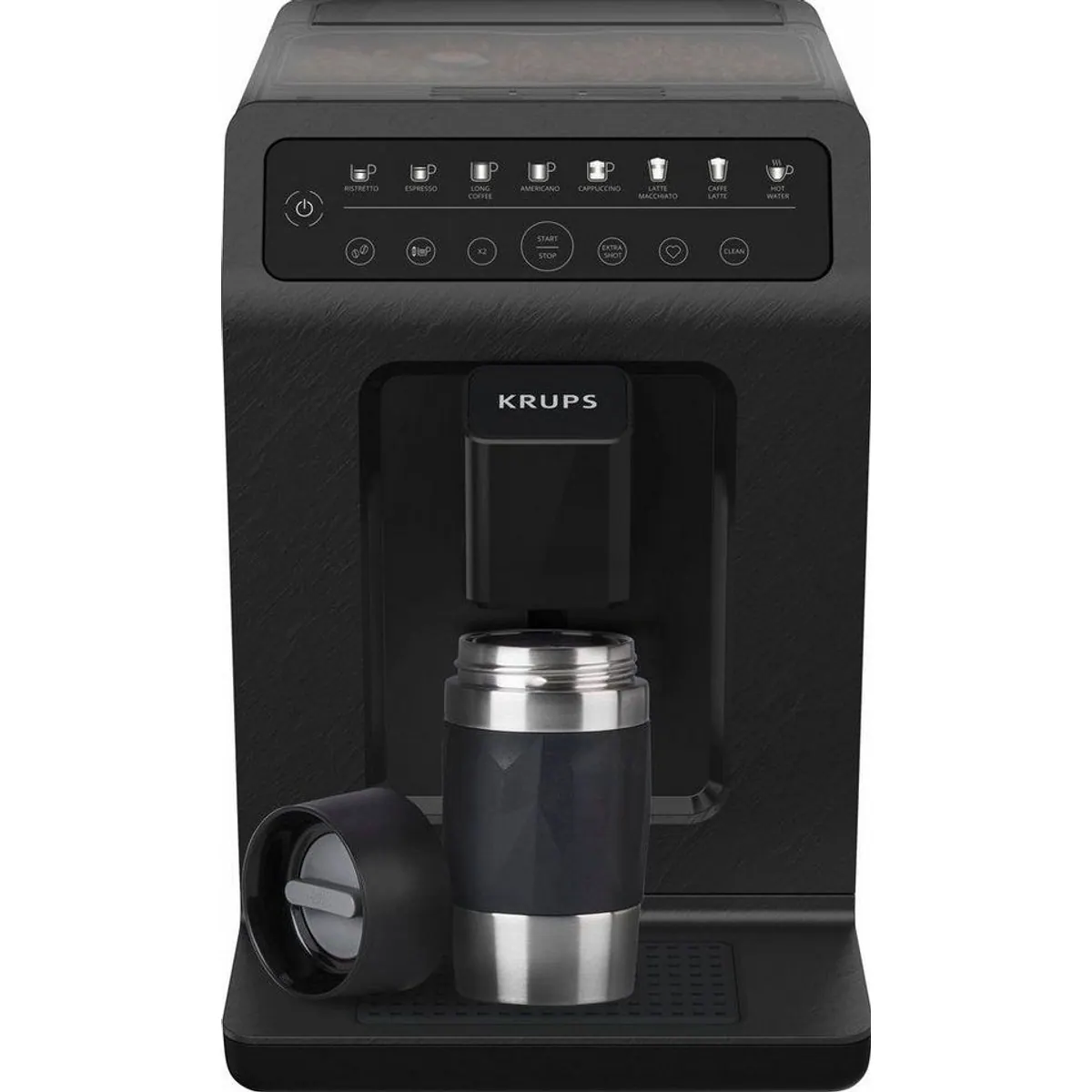 Krups EA897B Evidence ECOdesign, 62% recycelter Kunststoff, One-Touch-Cappuccino, 8 Kaffee-Programme 2