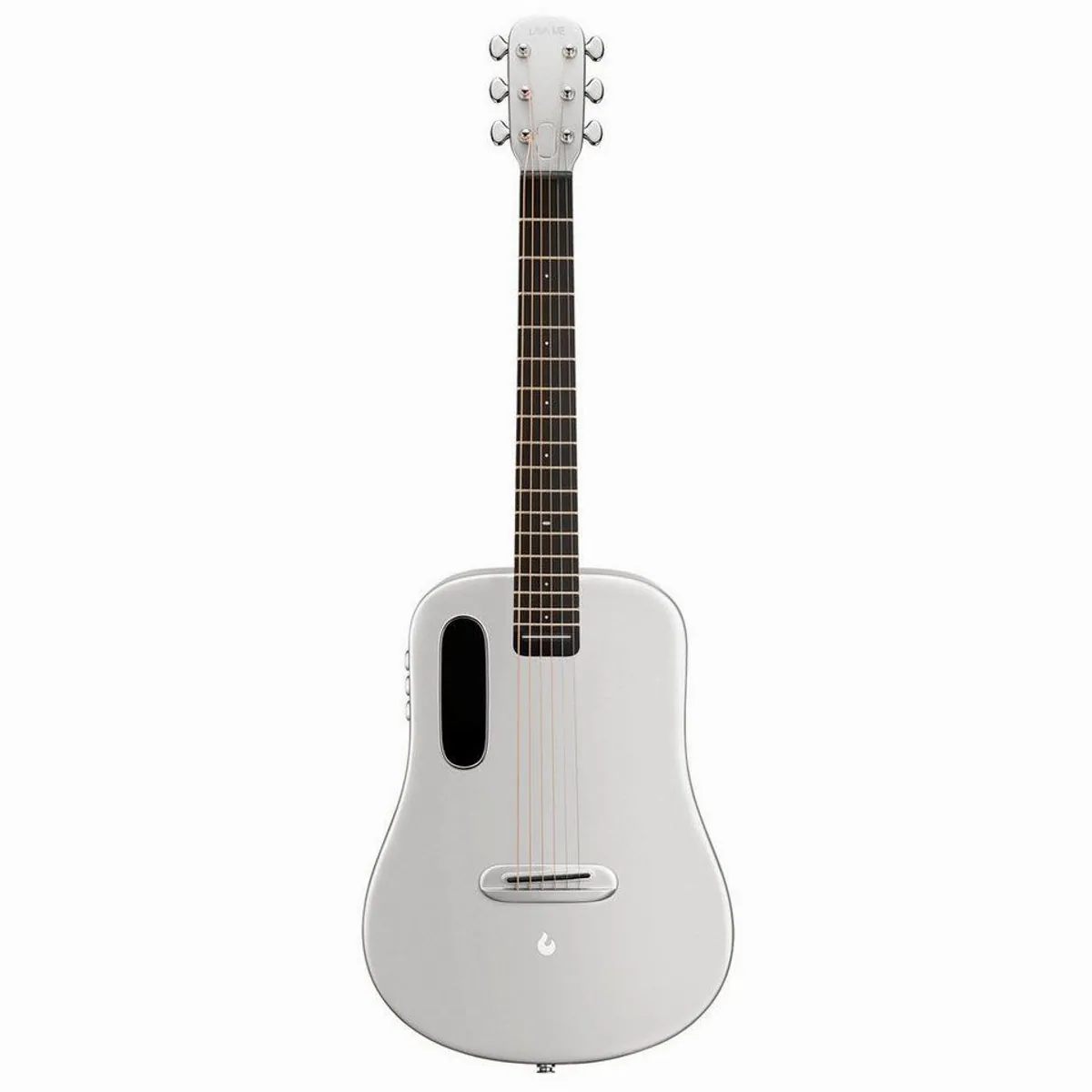 Lava Music ME Air 36 Zoll Silver, kompakte Elektronikgitarre, FreeBoost System