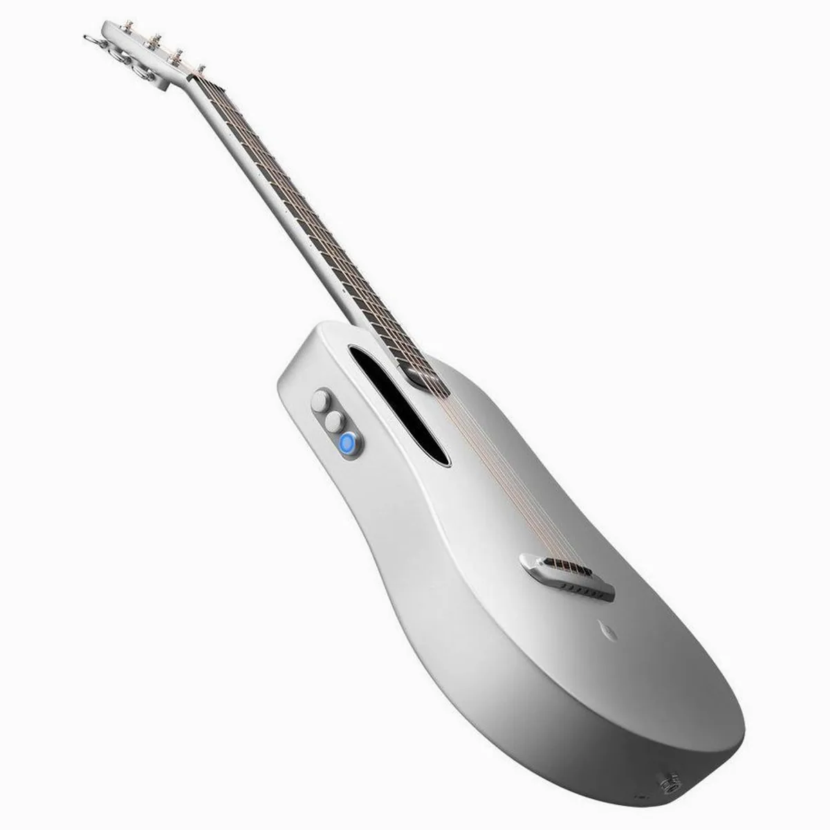 Lava Music ME Air 36 Zoll Silver, kompakte Elektronikgitarre, FreeBoost System 4