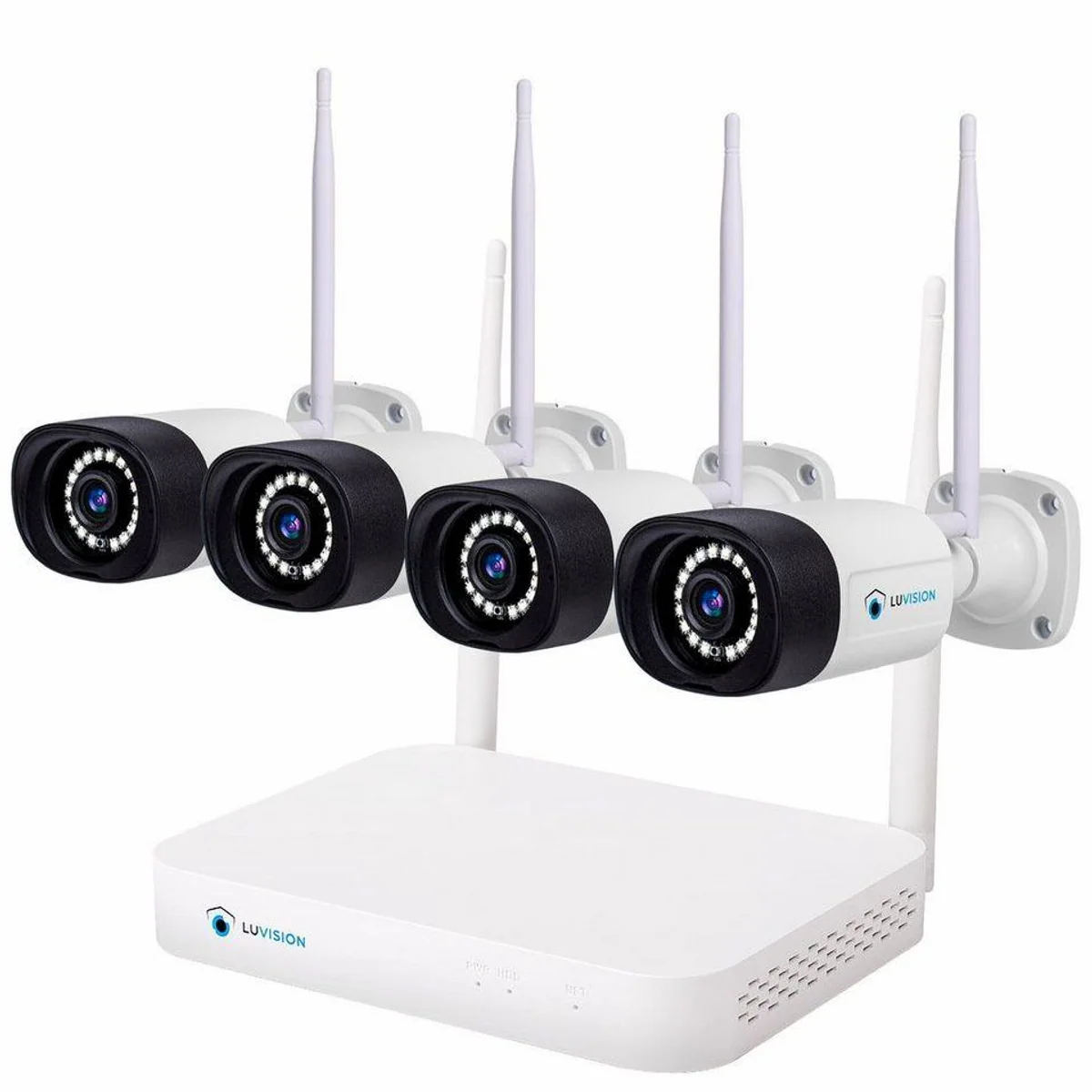 LUVISION Überwachungskamera-System, 5MP Auflösung, KI-gestützte Bewegungserkennung, 10 Kanal NVR