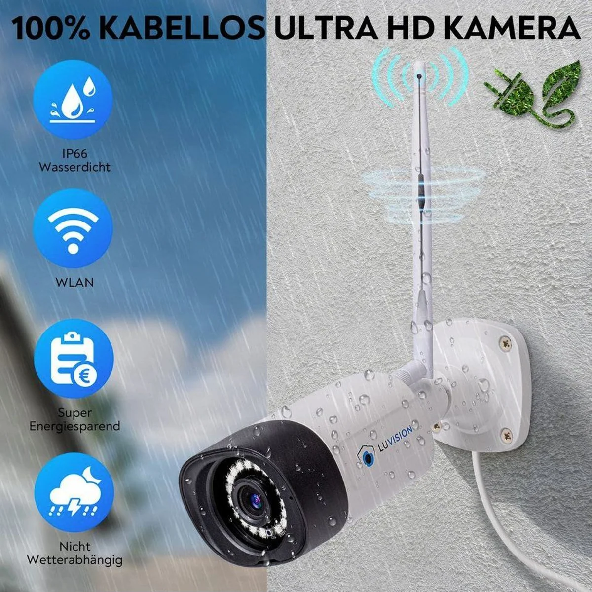 LUVISION Überwachungskamera-System, 5MP Auflösung, KI-gestützte Bewegungserkennung, 10 Kanal NVR 4