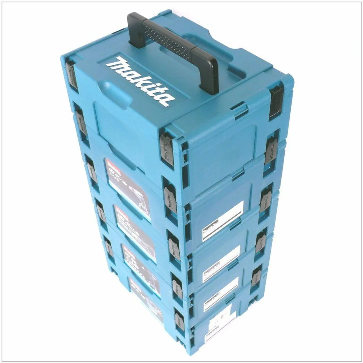 Makita Makpac 2, 5er Set Werkzeugkoffer, stabil und stapelbar