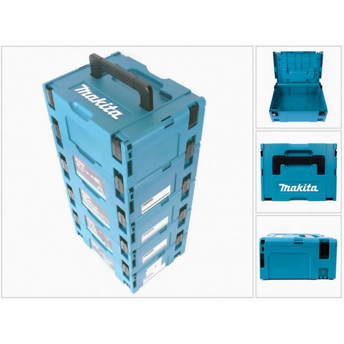 Makita Makpac 2, 5er Set Werkzeugkoffer, stabil und stapelbar 3