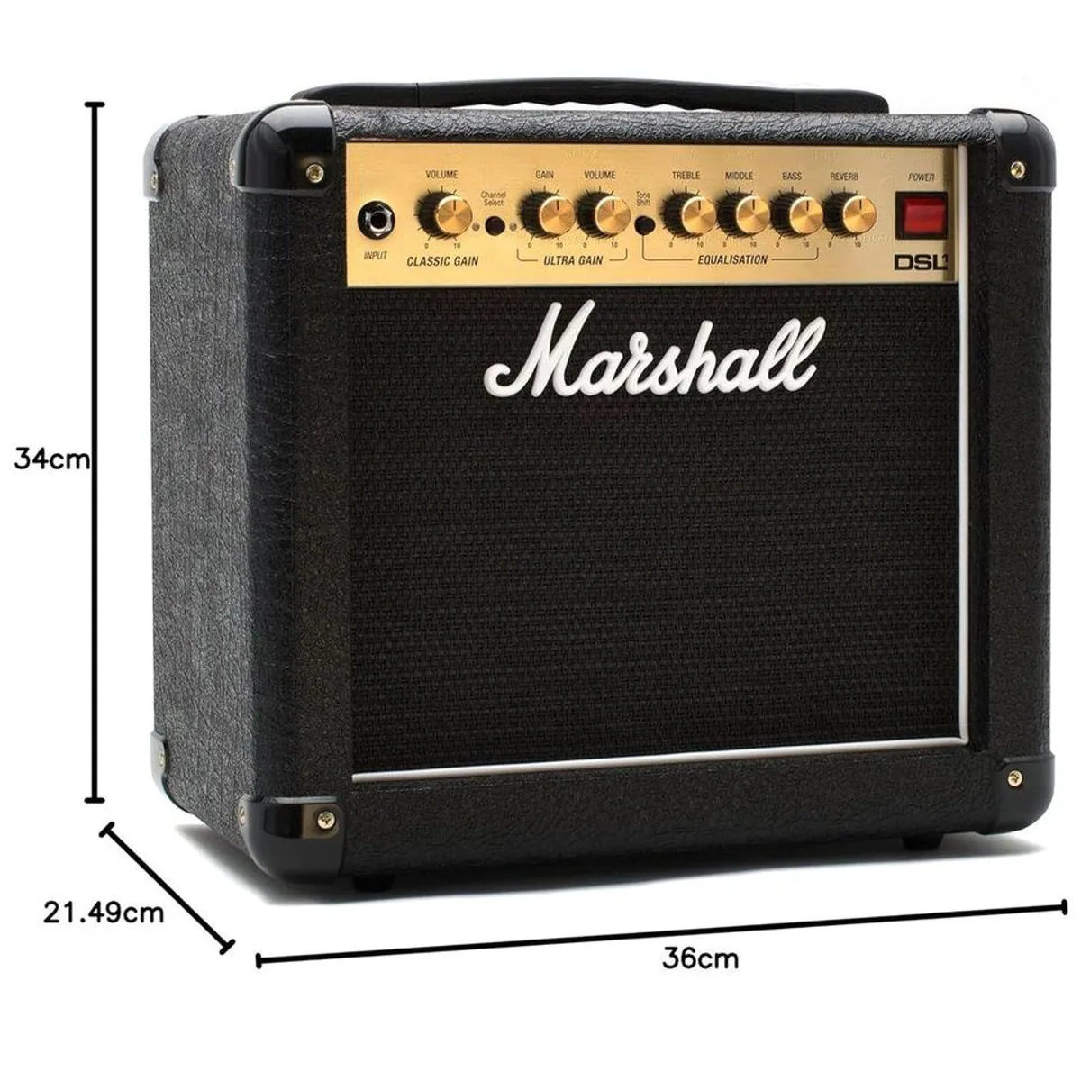 Marshall DSL1CR Vollröhren Combo-Verstärker, 1 W Leistung, 2 Kanäle 5