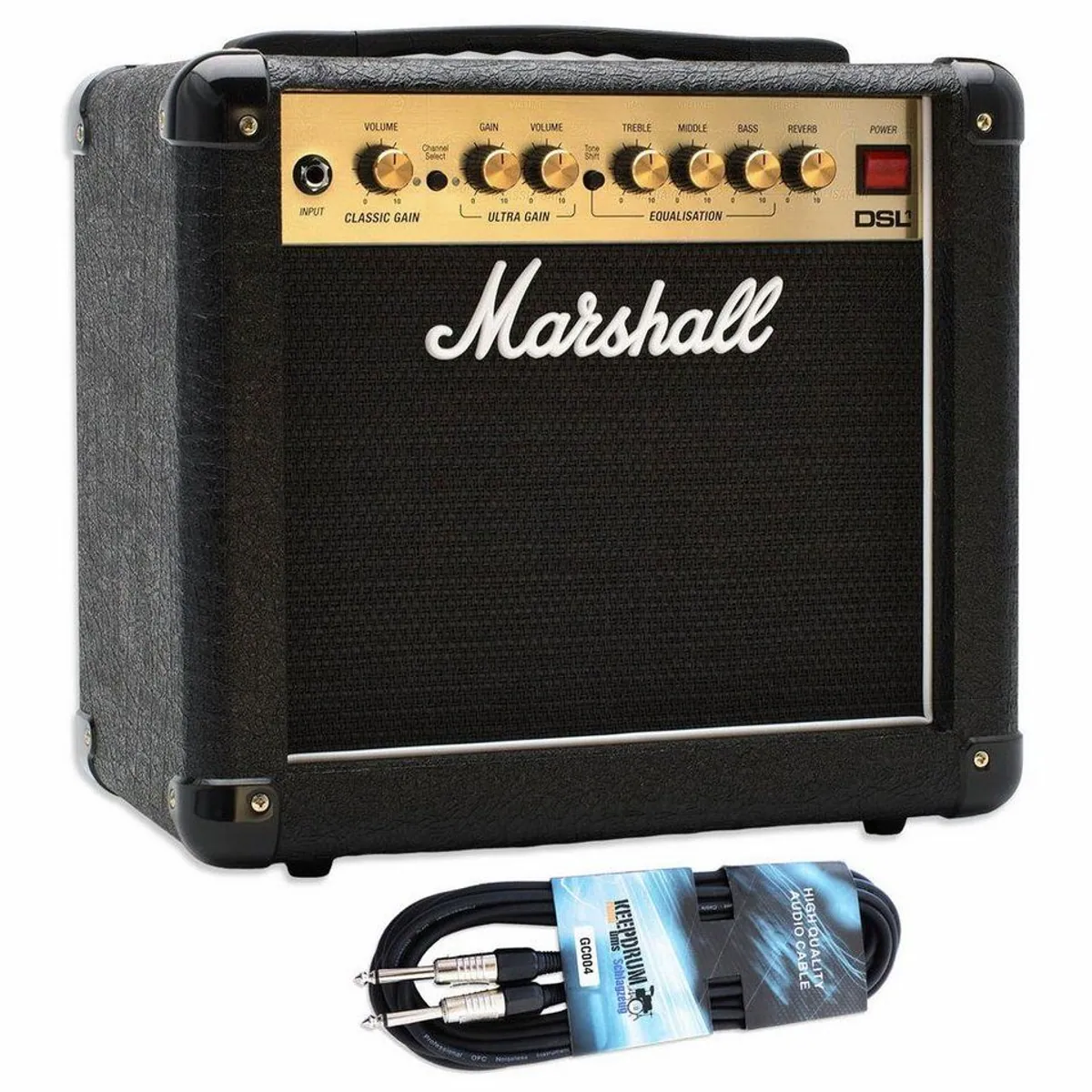 Marshall DSL1CR Vollröhren Combo-Verstärker, 2 Kanäle, 1 W Leistung